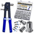 AskWay Pressure Rivet Nut Tool Kit, 430Pcs Aluminum Rivet Nut Combination (M8/M6/M5/M4/M3), Suitable