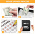JUNDUN 100 Envelopes Money Saving Challenge, Fireproof Savings Book with Envelopes and Zipper Binder
