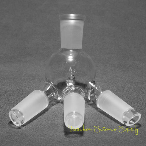 24/40 Cow-Shaped Glass Distillation Receiver Adapter for Lab Use