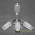 24/40 Cow-Shaped Glass Distillation Receiver Adapter for Lab Use
