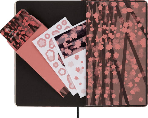Moleskine Limited Edition Sakura Notebook, Hard Cover, Pocket (3.5" x 5.5"), Floral, Ruled/Lined, 176 Pages