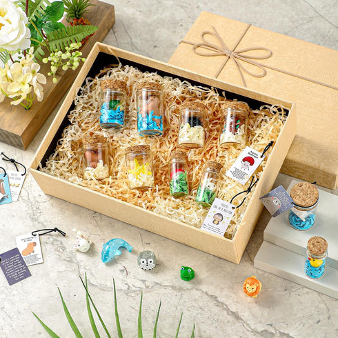 60 Set Fumete Employee Appreciation Gifts Bulk for Teacher Nurse Animal Pun Note Card Funny Resin Desk Pet Small Thank