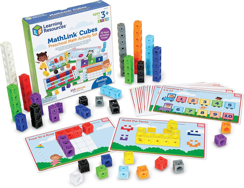 Learning Resources MathLink Cubes Preschool Math Activity Set - Classroom Must Haves,