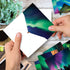 The Best Card Company 20 Landscape Nature Note Cards Blank (4 x 5.12 Inch) - 10 Designs, 2 Each - Aurora Borealis