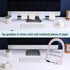 Mr. Pen Clear Acrylic Board with Stand, 11.8" x 8.9", Includes 3 Markers, Rainbow Theme for Desk Use