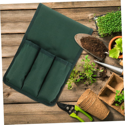 Yardwe Garden Kneeler Tool Bag Portable Kneeling Stool Side Pouch Multiple Storage Pockets for Outdoor Gardening Sturdy
