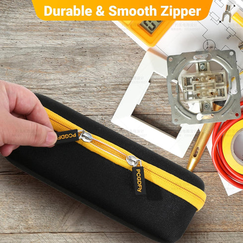 Hard Carrying Storage Case for Fluke Digital Multimeter - Organizer Holder Bag for 117/115/116/114/113/177/178/179/233
