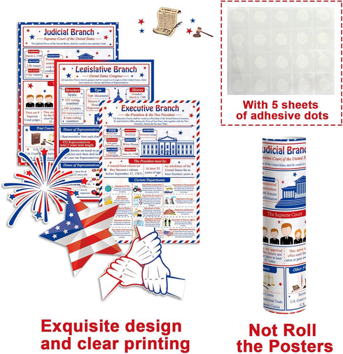 party greeting US Government Bulletin Board Set Branches of American Government and History Classroom Decor
