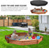 Pesoncarl 84x78x9inch Sandbox Cover, Octagon Sandbox Cover, Waterproof Dustproof Replacement Sand Box Cover