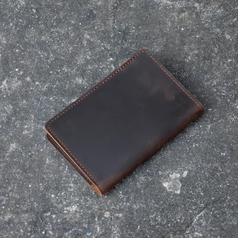 Leather Cover for Rite in the Rain & Rocketbook Mini Notebooks, Top Bound Spiral Notebook Holder, Darkbrown