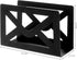 MyGift Black Metal Desktop Mail Holder, Cutout Envelope Design, Home and Office Desk Letter Organizer