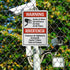 SmartSign-S-9392-AL-14 "Warning - Audio & Video Surveillance On Duty At All Times" Bilingual Sign | Aluminum 10" x 14"