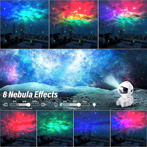 YXQUA Kids8 270 Astronaut Star Projector, Star Projector Galaxy Light for Modes Remote and Adjustable Led Lights