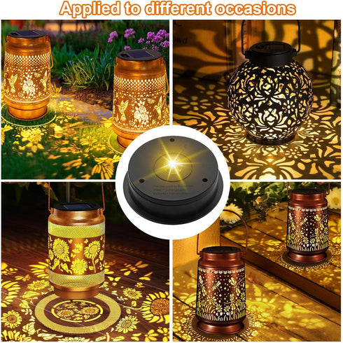 2 Pack 3.15 inch,Bottom 2.76 inch) 7 ZNYCYE Solar Light Replacement Top Parts(Top Size Size Lumens Lantern Lids