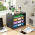 4-Tier Simple Trending Desk File Organizers, Letter Tray Paper Organizer with File Holder, Wooden Paper Sorter