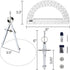 Mr. Pen Protractor and Compass Set for Geometry - Math Compass and Protractor Tools for School Supplies