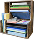 Simple Trending 7 Tier Desk File Organizer, Wooden Letter Tray Paper Organizer