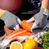 NoCry Kids Cut Resistant Gloves with 3 Reinforced Fingers - 100% Food Grade Kids Cooking Gloves with Level 5 Protection - Lightweight, Ambidextrous and Machine Washable Knife Gloves