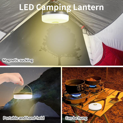 ZQHGMM 32.8ft 8 4-in-1 Warm Camping String Lights, Rechargeable Retractable String Lights, Waterproof Indoor/Outdoor