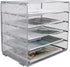 EasyPAG Mesh Office Paper Organizer, 5 Tier Desk Letter Tray File Sorter for Office and Home, Screws Free Design
