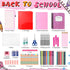 Gilprop 39 Pcs Back to School Supplies Essentials Bundle Include Pencils Scissors Ruler Eraser Crayon Sharpener