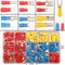 330PCS Crimp Connectors, 2.8mm 4.8mm 6.3mm Male and Female Spade Connector Kit, 15 Types