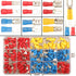 330PCS Crimp Connectors, 2.8mm 4.8mm 6.3mm Male and Female Spade Connector Kit, 15 Types