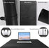 Cacoy Leather Desk Pad Protector, 36" x 20" Large Mouse Pad, Waterproof Desk Writing Pad for Office and Home, Black
