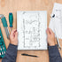 Graph Paper Pad for Blueprint Drawings, 8.5x14 Quadrille Grid Paper, 50 Sheets (5-Pack)