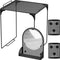 Locker Shelf with Magnetic Mirror & 2 Magnetic Pencil Cups, Mesh Metal Locker Organizer for School Decor
