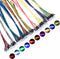 DiCUNO 100Pcs (10 Colors 10Pcs) 5MM Pre Wired 12V LED Diodes, 9.4