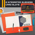 Better Office Products Two Pocket Portfolio Folders, 50-Pack, Orange, Letter Size