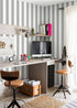 Erfoni Grey and White Striped Contact Paper, Peel and Stick Wallpaper for Livingroom Decor, 17.7"x118"