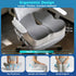 Tailbone Seat Cushion for Office Chair with Adjustable Loft, Thick Memory Foam Chair Cushion for Back & Sciatica Coccyx