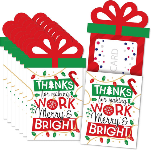 Big Dot of Happiness Co-Worker Appreciation - Christmas Thank You Employee Staff