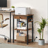 Gewudraw 3-Tier Printer Stand with Charging Station, Under Desk Printer Table, End Table with Storage Shelves for Home