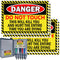 Do Not Touch Stickers "DO NOT Touch" Danger Warning Labels, 5 x 7 Inch Electrical Shock Hazard Vinyl Decals