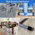 25 3/8" (10 mm) Pcs Round Chair Leg Tips Caps, Silicone Rubber Furniture Leg Floor Protectors, Reduce Noise Folding