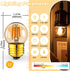 3 Watt Dimmable Low Wattage LED Bulbs, E26 Standard Base, 25 Watt Equivalent, Amber Glass, 2 Pack