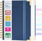 Spiral Notebook - 365 Page Hardcover College Ruled, 8.5" x 11", Large Leather Journal for Men Women, Blue