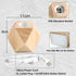 E26 60W Bulb) OuXean Small Wood Table Lamp, Bedside Lamp with Diamond Wooden Base Industrial Night Light Boho Deco