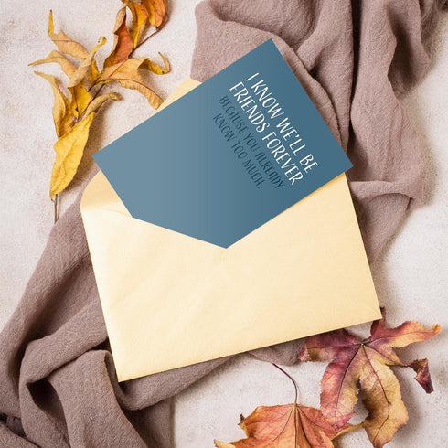 Funny Birthday Card for Husband Wife, Greeting Gift Card with Envelope, Blank Inside, Made in USA