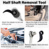 Sixzoo 1/2" 1/2 Pry Bar Wrench Adapter Head for Drives, Horn Type Half Shaft Removal Tool, Heavy-Duty Crowbar Adapter