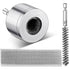 Pasimy 1/2'' Copper Tube Pipe Cleaner Brush Kit with Stainless Steel Bore Brush for Power Drill Cleaning