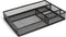 TRU RED TR57546-CC Mesh Drawer Organizer, 4 Compartment, Matte Black for Office Storage