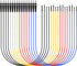 Banana Plug Jumper Wires Kit, 16pcs 4mm Stackable Breadboard Jumper Test Lead, Male to Female for Electrical Testing