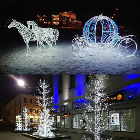 42ft Battery Operated String Lights, 120 LED IP65 Waterproof Outdoor Fairy Light with Timer, 8 Modes for Indoor Outdoor