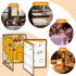 2PCS 8.5 11 Inch 2 4 A4 (2 x Menu Covers, Page View Transparent Restaurant Menu Covers, Fits Size Paper, Menu Holder