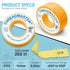 Yellow Gas Pipe Thread Sealant Tape - Pack of 2-260" Length 1/2" Width Thread Seal Tape - for Propane, Natural Gas, and More