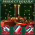 6 11'' Baquler Pcs Christmas Flameless Taper Candles Green Red White Battery Operated Candles LED Plastic Flickering